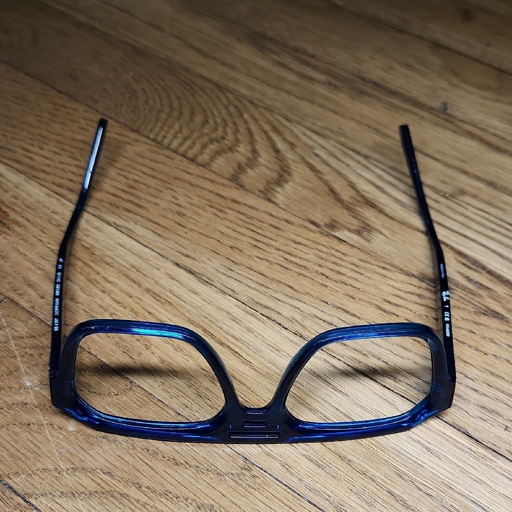 Ray-Ban Corrigan Bio-based Sunglass Frames. Polished Transparent Light Blue - Picture 12 of 16